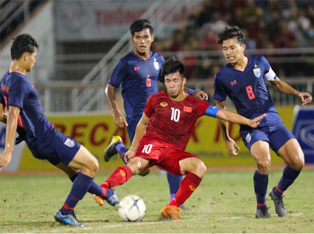 Cầu thủ trẻ tài năng Huỳnh Công Đến trong đội U23 Việt Nam 